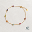 Delicate Colorful Gemstone Layered Bracelet — product hero — CRYSTARO
