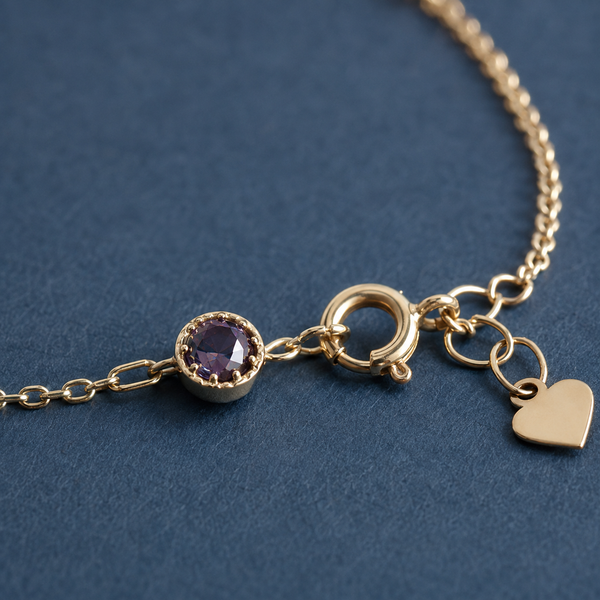 Delicate Colorful Gemstone Layered Bracelet — craftsmanship close-up — CRYSTARO