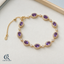 Purple Crystal Delicate Bracelet — product hero — CRYSTARO