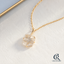 Crystal Starburst Square Pendant Necklace — product hero — CRYSTARO