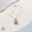 Heart Lock Pendant Necklace — product hero — CRYSTARO