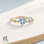 Blue Heart Gemstone Ring — product hero — CRYSTARO
